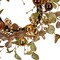 Glitter Leaf and Ball Ornament Artificial Christmas Twig Wreath Copper 24 Inch